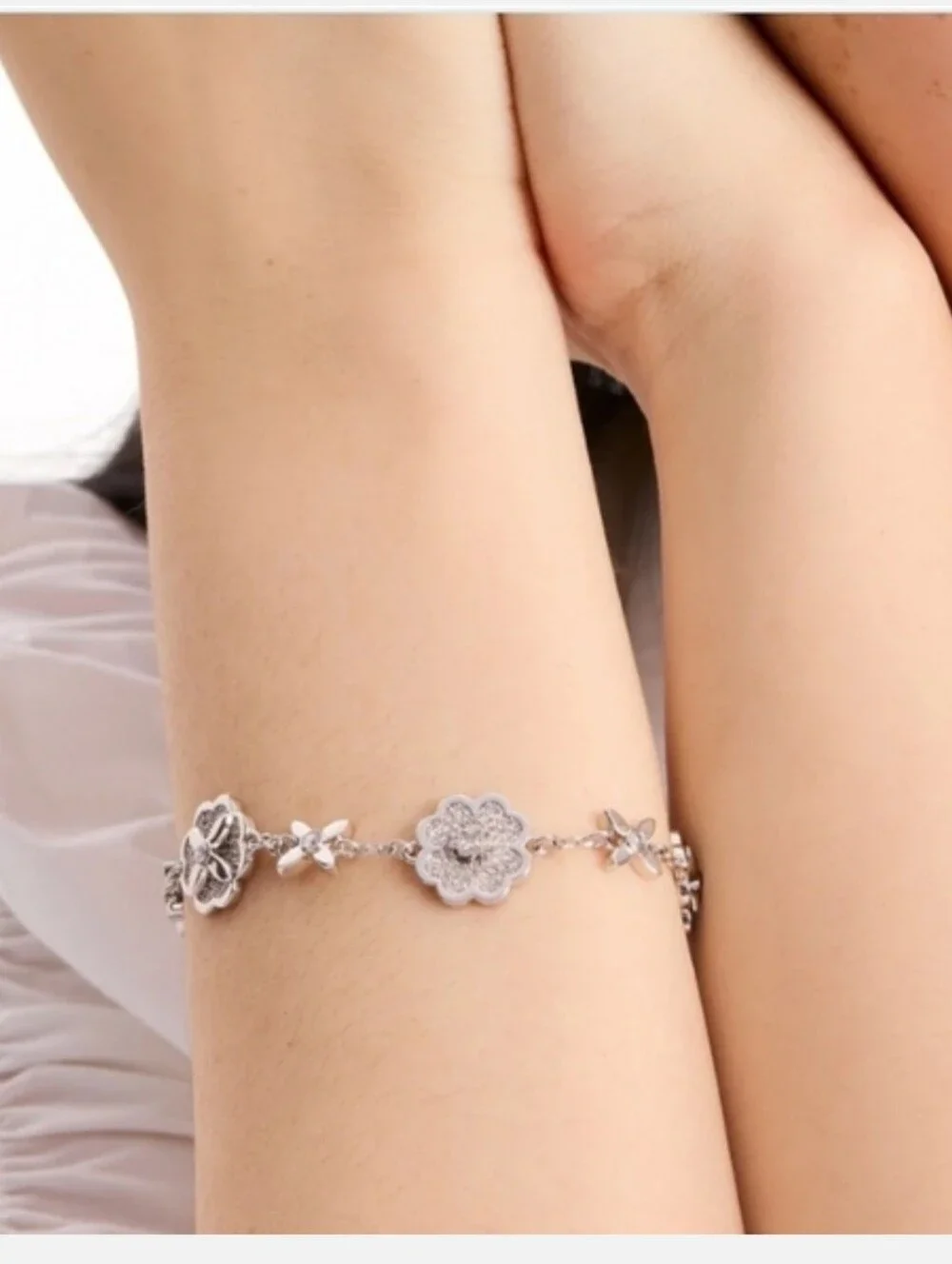 Kate Spade Kate Spade Heritage Bloom Silver Bracelet Nwt - Picture 3 of 4